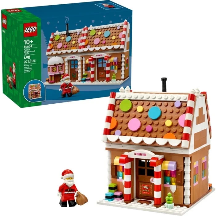 LEGO 40809 Festive Gingerbread House 498pcs | Walmart (US)