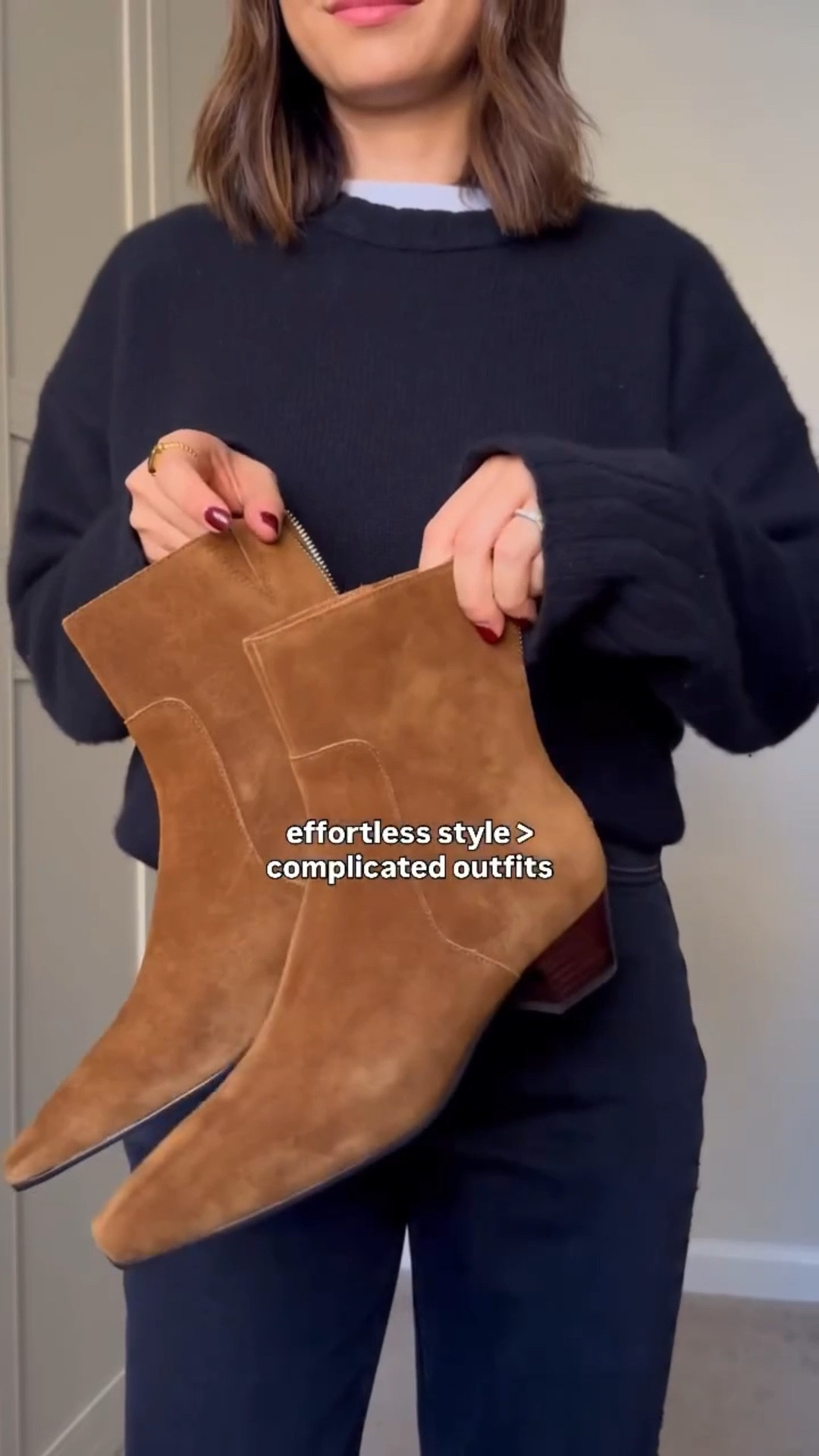 Effortless winter outfit 

Madewell suede boots — still in-stock in this color! 
Br cashmere sweater — a top recommendation for their quality! Also linked to a few other cashmere options 

#LTKootd #LTKSeasonal