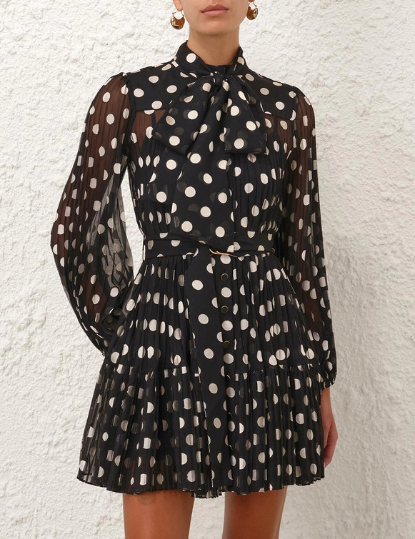 Pussybow Mini Dress | ZIMMERMANN (US, CA, EU, MENA)