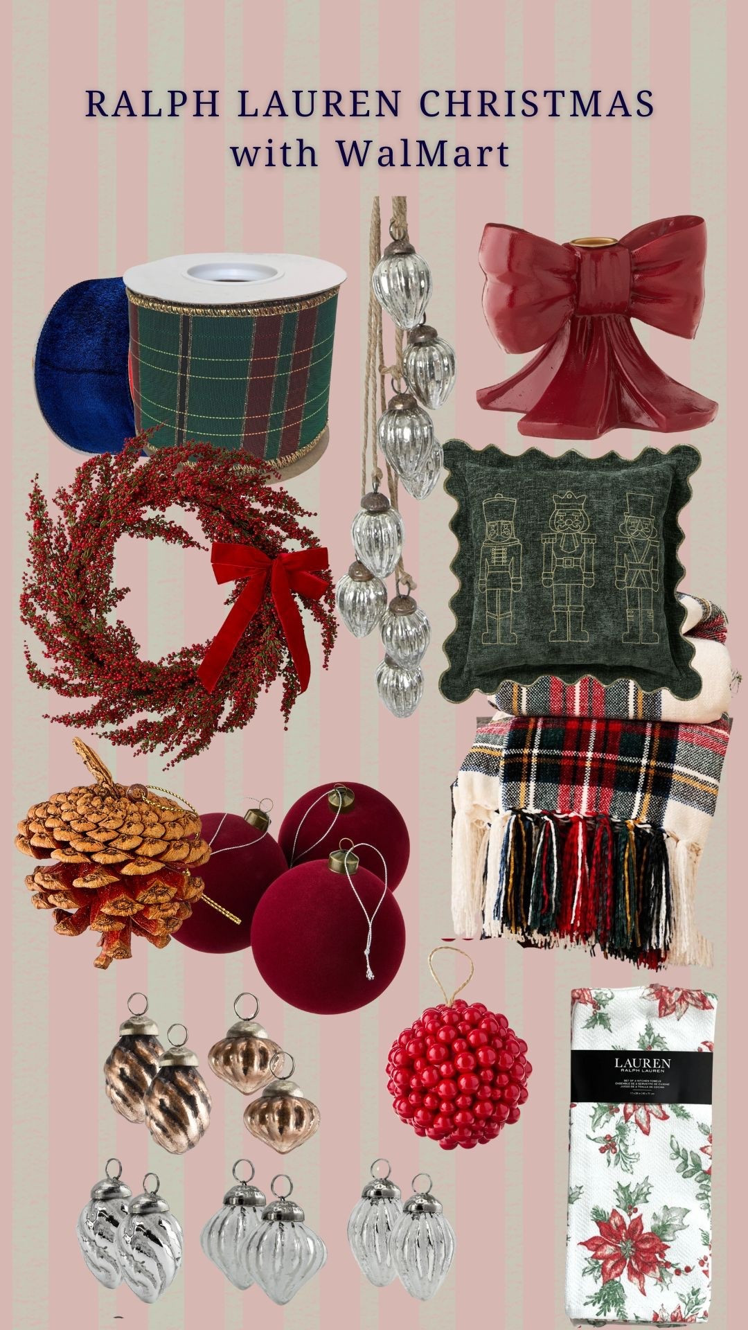 Ralph Lauren Christmas with WalMart! 

#Walmart #RalphLauren #Christmas #Decor #Trending #ralph #lauren

#LTKHoliday #LTKSeasonal #LTKHome