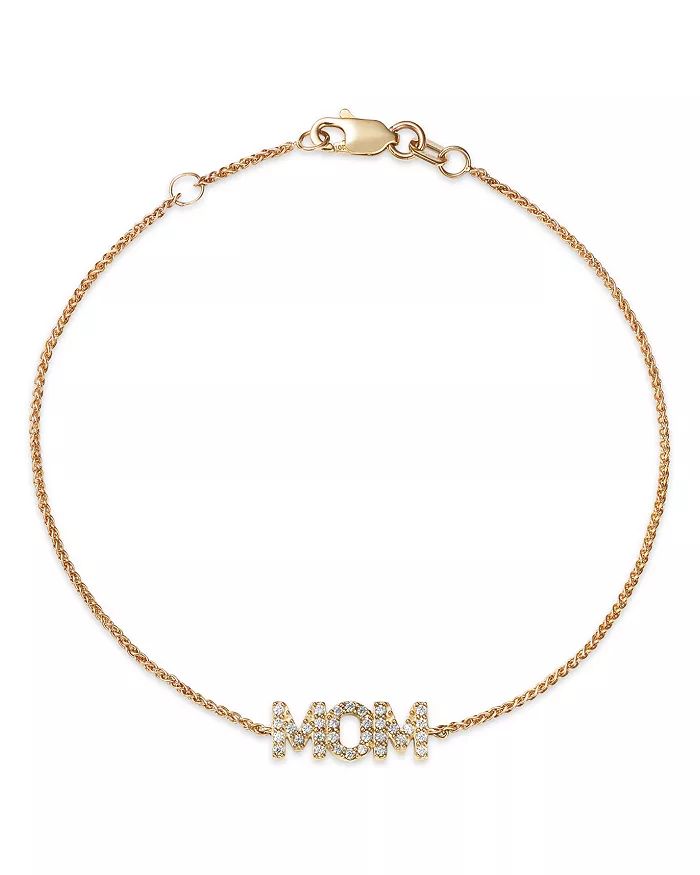 Bloomingdale's Diamond Mom Bracelet in 14K Yellow Gold, 0.15 ct. t.w. Back to results -  Jewelry ... | Bloomingdale's (US)