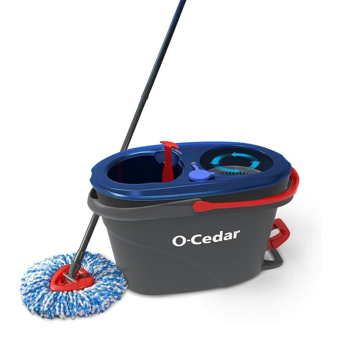 O-Cedar O-Cedar EasyWring Rinse Clean Microfiber Spin Mop System Lowes.com | Lowe's