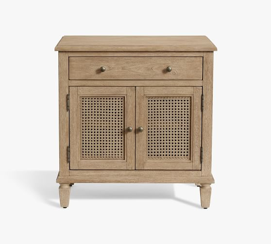 Sausalito Cane Cabinet Nightstand (28") | Pottery Barn (US)