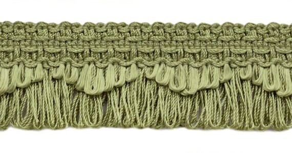 Decorative Green Mist Scalloped Loop Fringe / Braid, 1 3/8 Inch, Style# 9115 Color L47 (G16) (Sol... | Etsy (US)