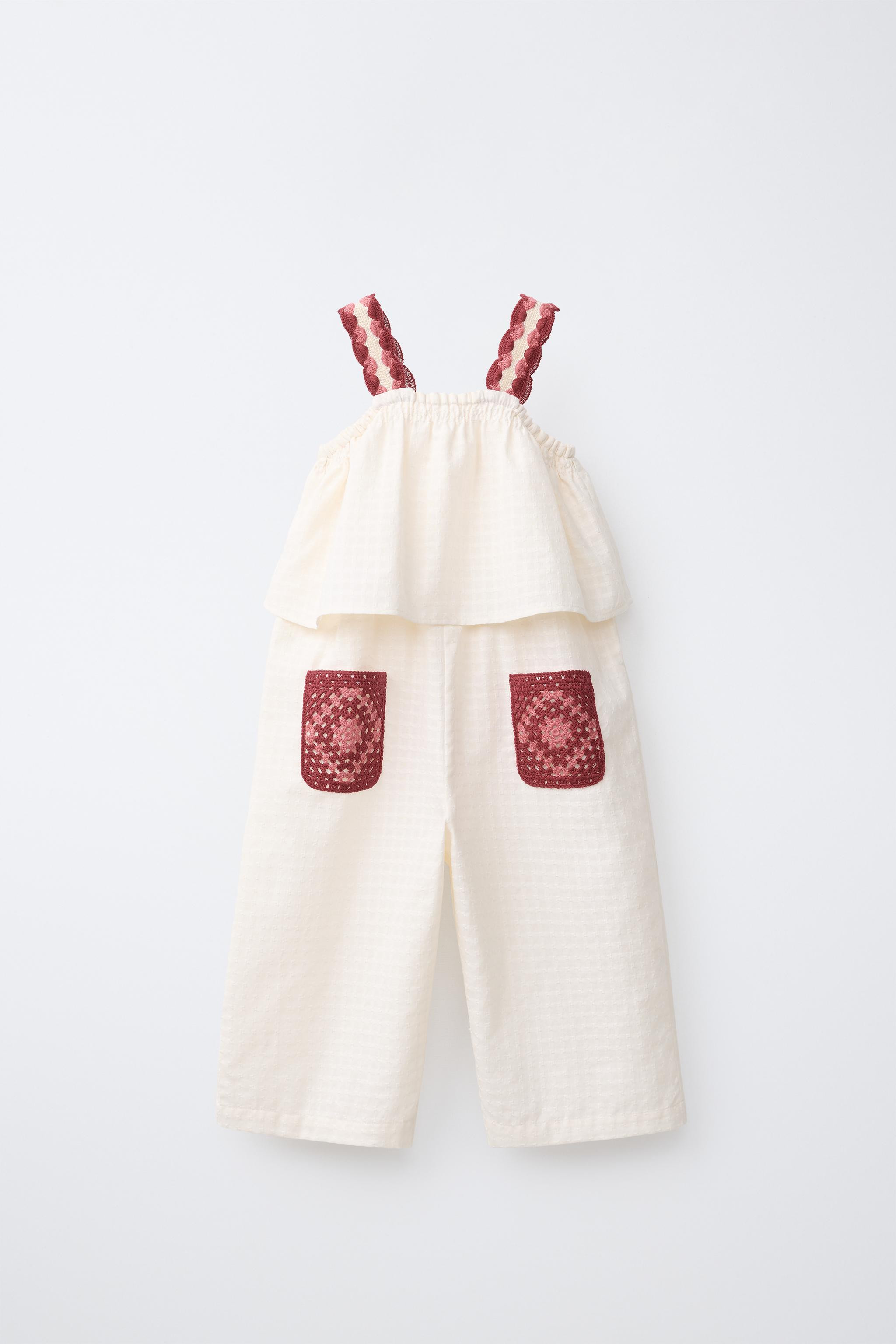 CROCHET POCKET JUMPSUIT | Zara UK