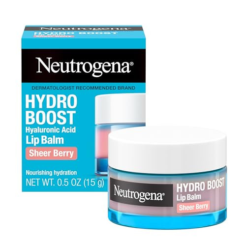 Neutrogena Hydro Boost Hyaluronic Acid Lip Balm, Nourishing Vitamin E Leaves Lips Feeling Hydrated, Sheer Pink Tinted Color with a Sweet Berry Flavor, Sheer Berry, 0.5 oz | Amazon (US)