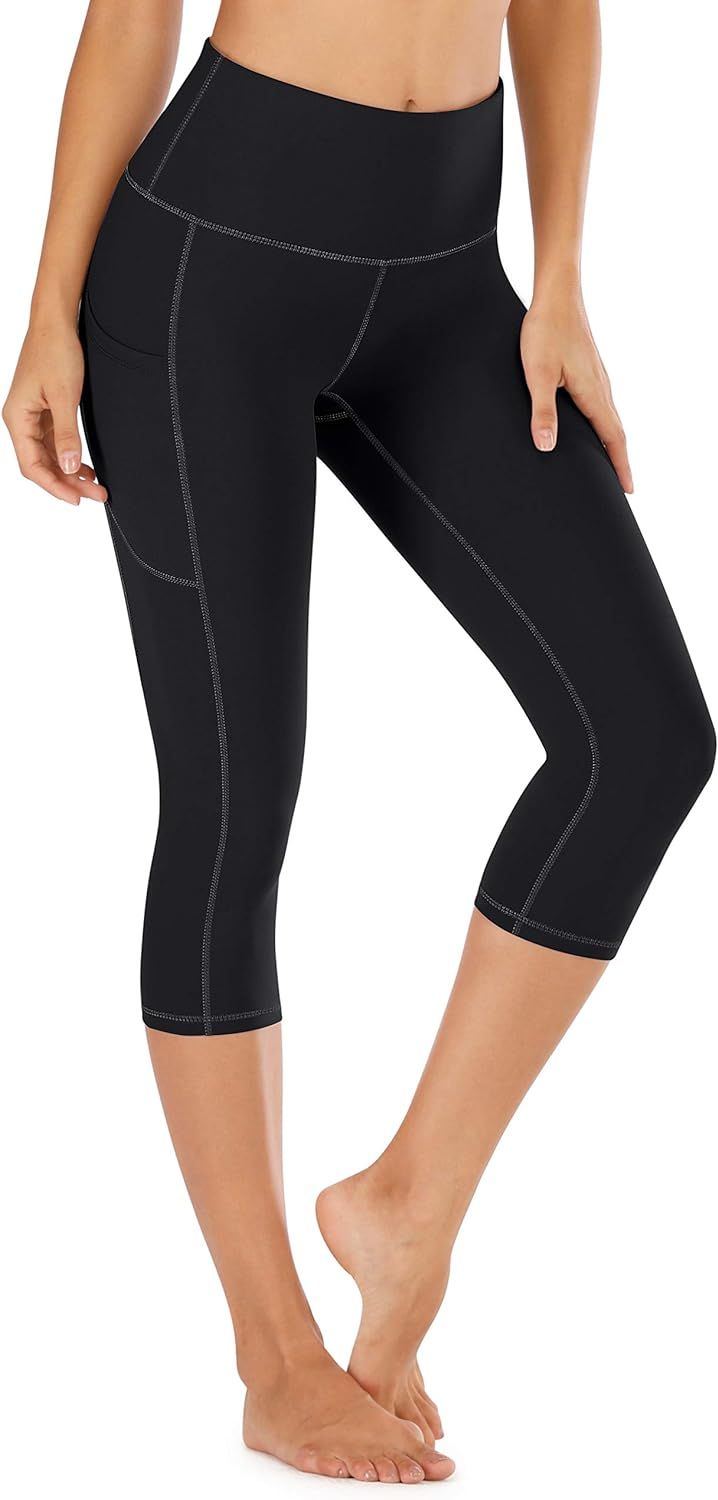 IUGA High Waisted Yoga Pants for Women with Pockets Capri Leggings for Women Workout Leggings for... | Amazon (US)