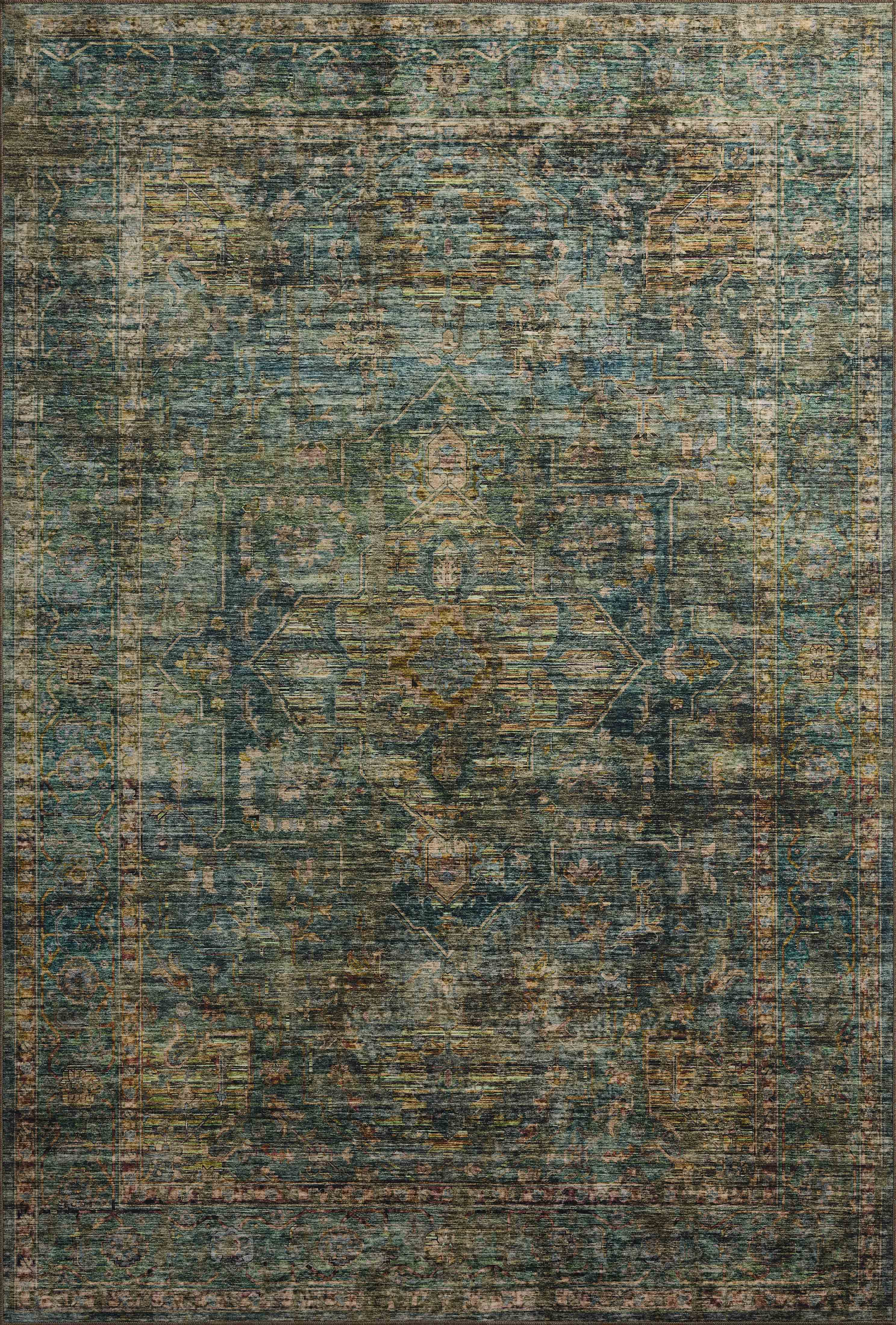 Loloi Anniston Lagoon / Multi 9'-0" x 12'-0" Area Rug | Outrageous Interiors + Design