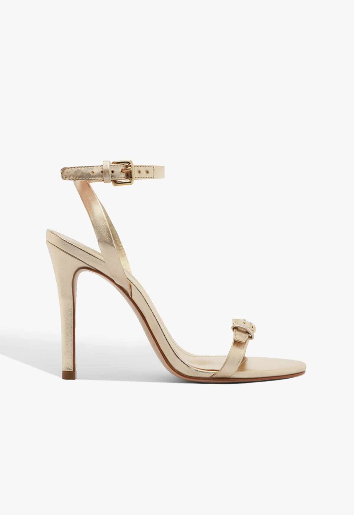 Aurora Stiletto Sandal | Gold | Metallic | Schutz (US)