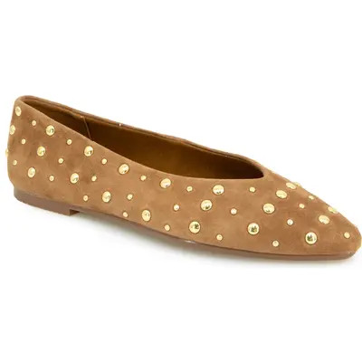 Splendid Latouche Stud Flat in Caramel at Nordstrom, Size 8 | Nordstrom