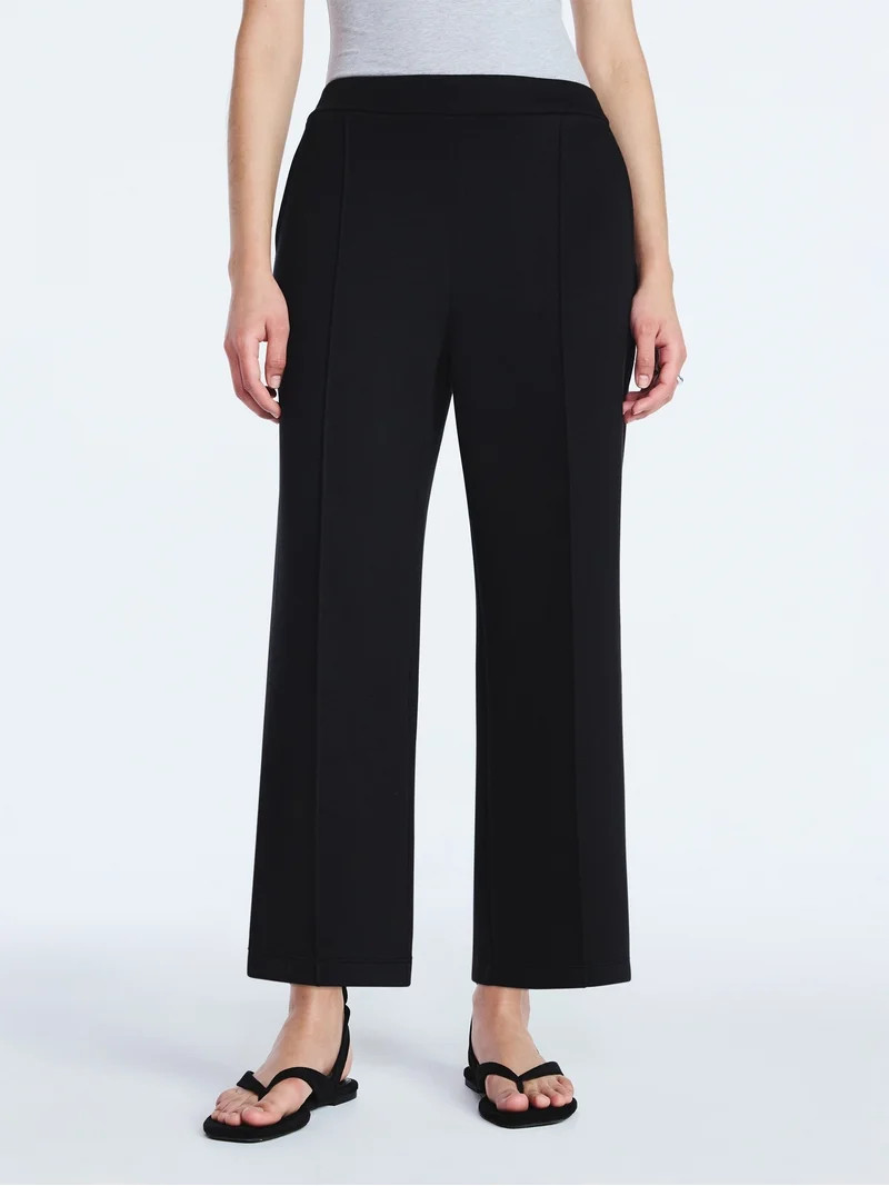 Scoop Women's and Women's Plus New Scubaknit Cropped Pants, Sizes XS-4X | Walmart (US)