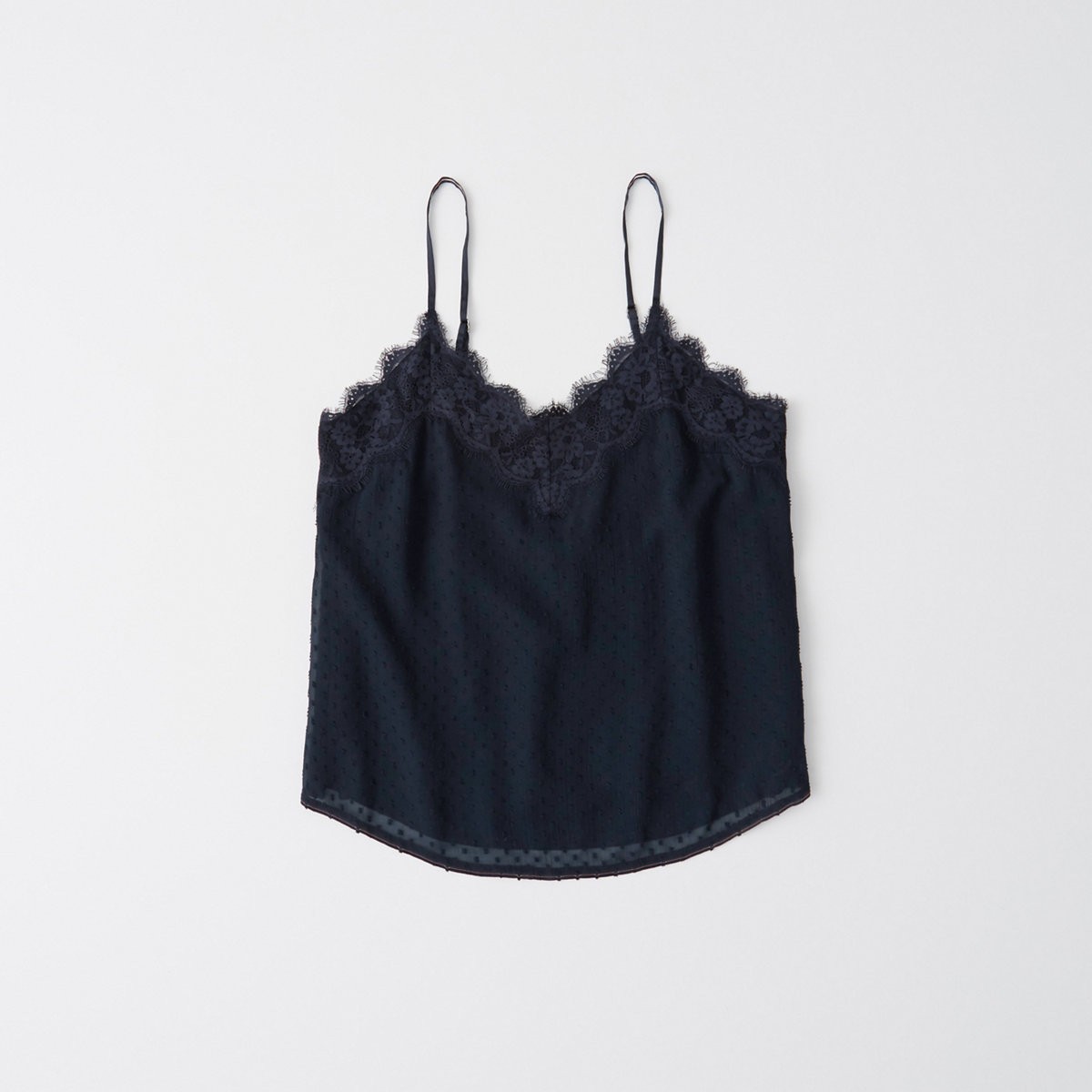Lace-Trim Dot Cami | Abercrombie & Fitch US & UK