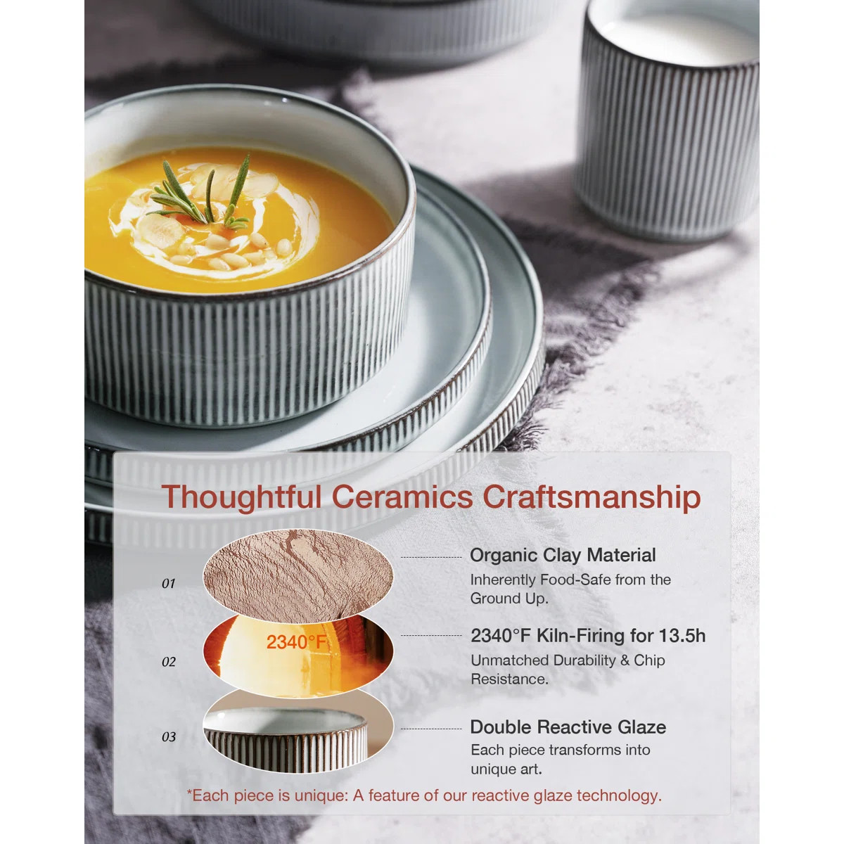 Stoneware Dinnerware Set, Service for 4 | Wayfair North America