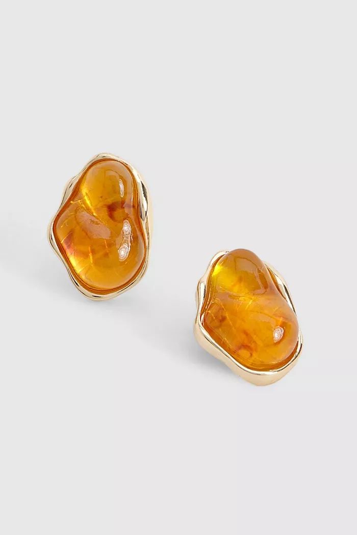 Amber Stud Earrings | boohoo (US & Canada)