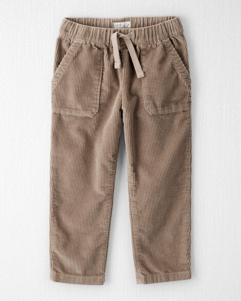 Toddler Organic Cotton Corduroy Drawstring Pants | Carter's Inc