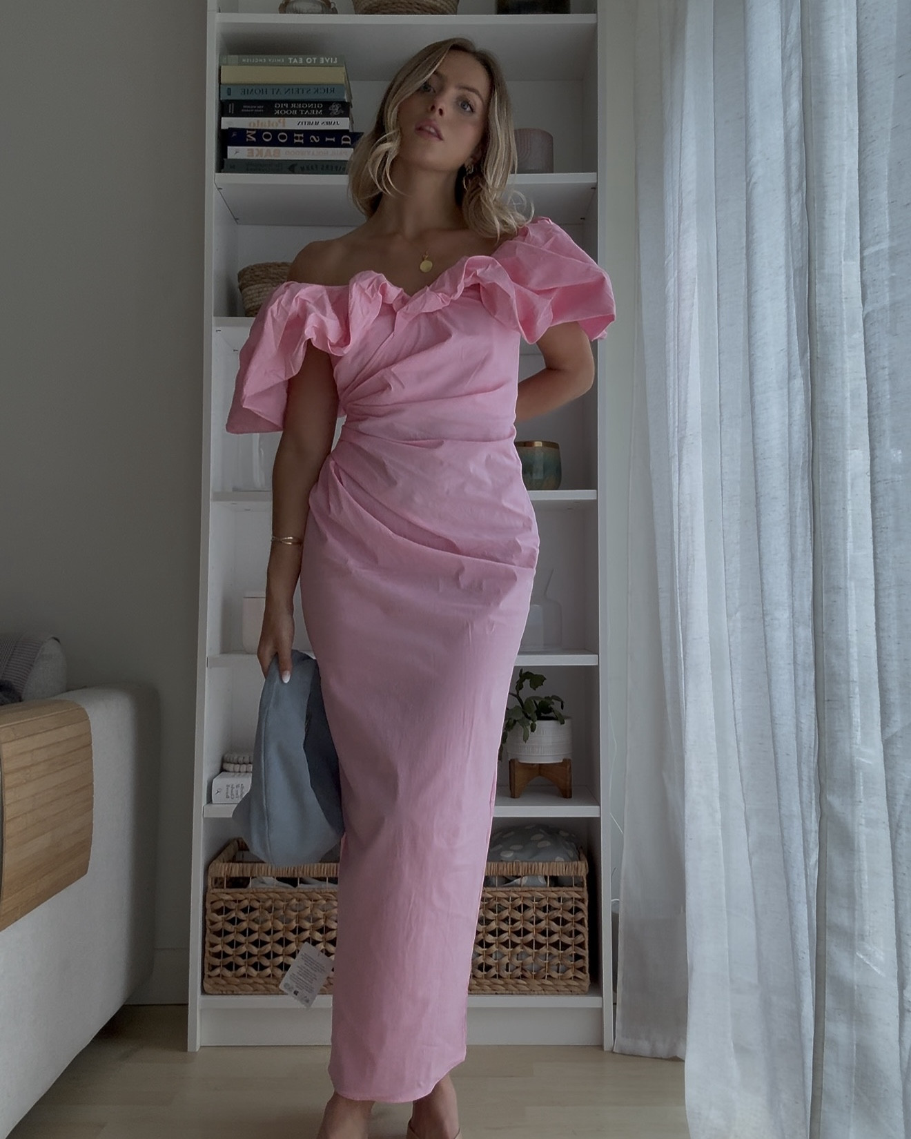 Pink dress, wedding guest dress, cotton dress, black tie dress, cocktail dress, holiday dress, summer wedding, summer dress, dopamine dressing, designer dupe

#LTKuk #LTKsummer #LTKwedding