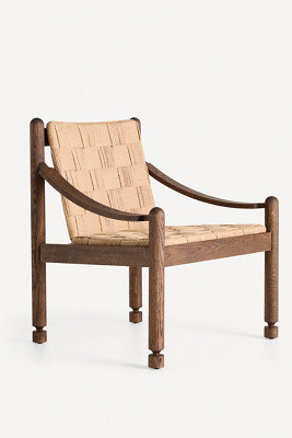 Hollis Woven Rattan Accent Chair | Anthropologie (US)
