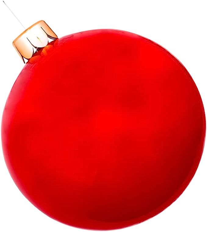 Inflatable Oversized Ornaments 15" 18" 25" or 30" Christmas Decorations Indoor Outdoor | Amazon (US)