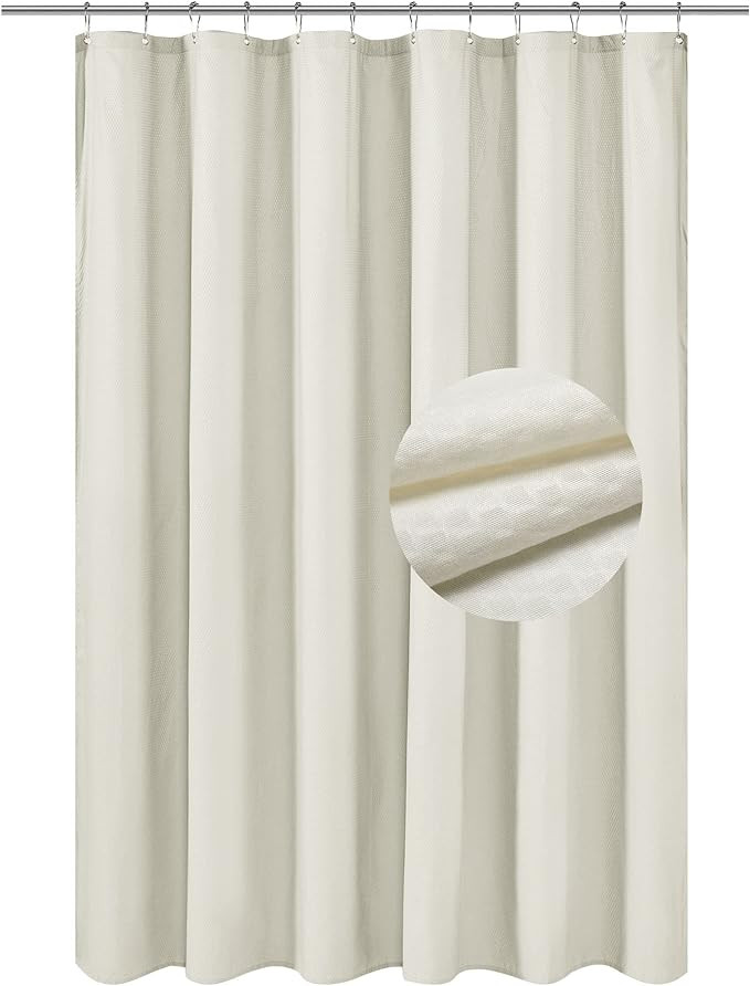 Barossa Design Soft Microfiber Fabric Shower Liner or Curtain, Hotel Quality, Machine Washable, W... | Amazon (US)