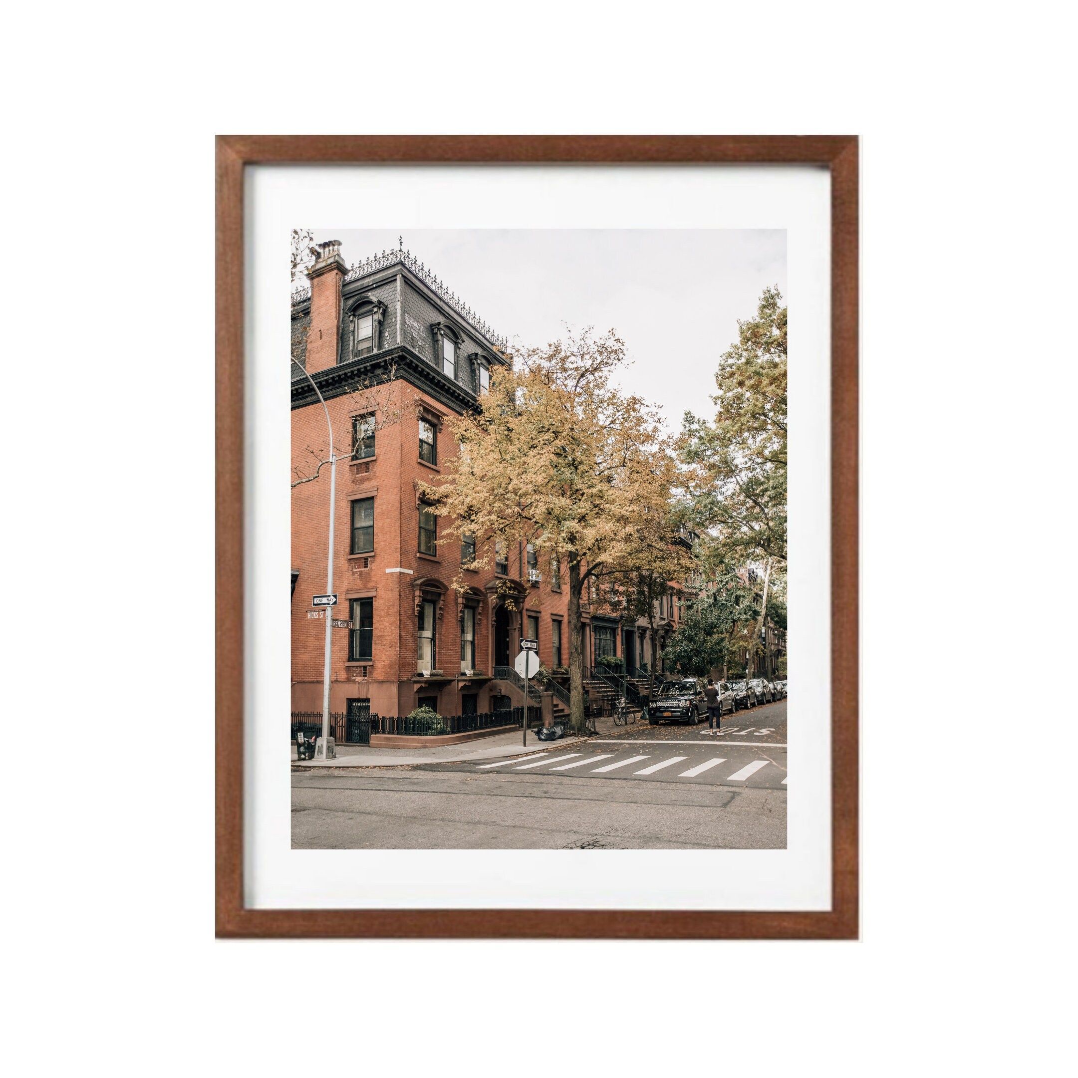 20. [Yellow Leaves on Street Corner] Photography Print, Brooklyn NYC New York City Photo | Etsy (US)