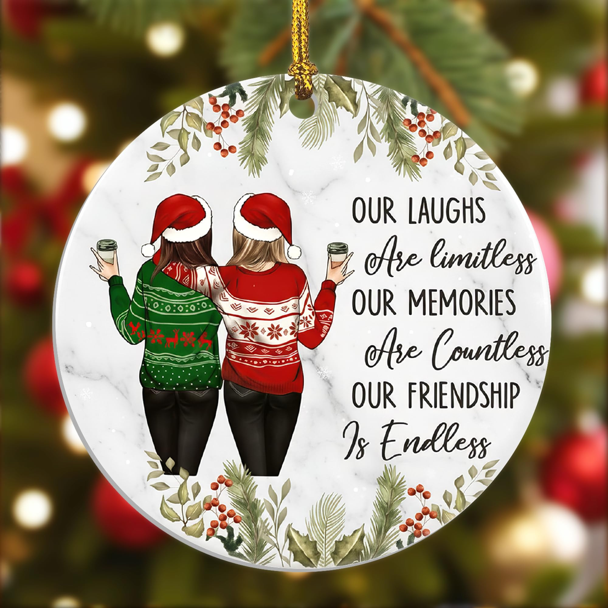 Friendships Ornament, Friends Christmas Ornaments, Friends Ornament x, Friendship Ornaments for W... | Amazon (US)