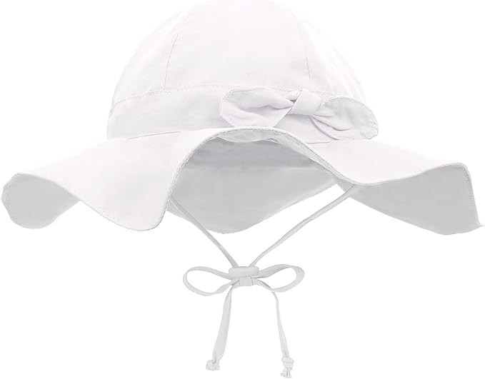 Siero Baby Sun Hat with UPF 50+ Outdoor Adjustable Beach Hat with Wide Brim | Amazon (US)