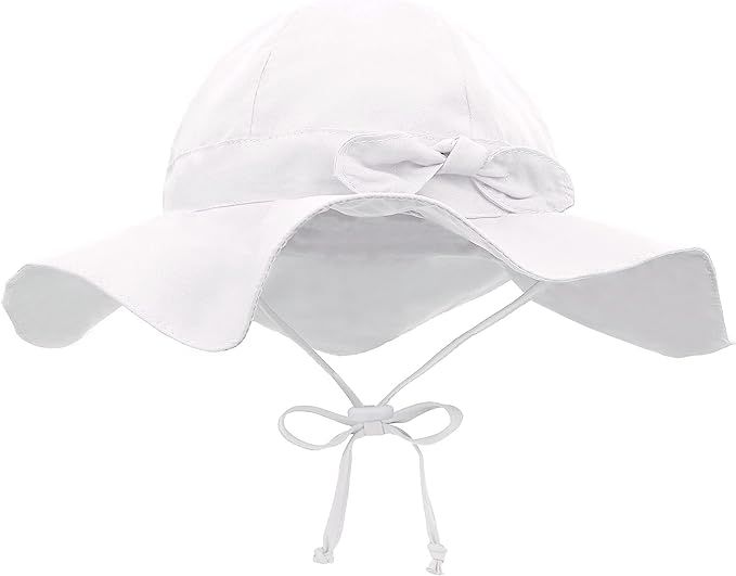 Siero Baby Sun Hat with UPF 50+ Outdoor Adjustable Beach Hat with Wide Brim | Amazon (US)