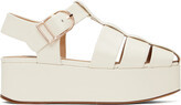 Gabriela Hearst Off-White Mila Plateau Sandals | SSENSE