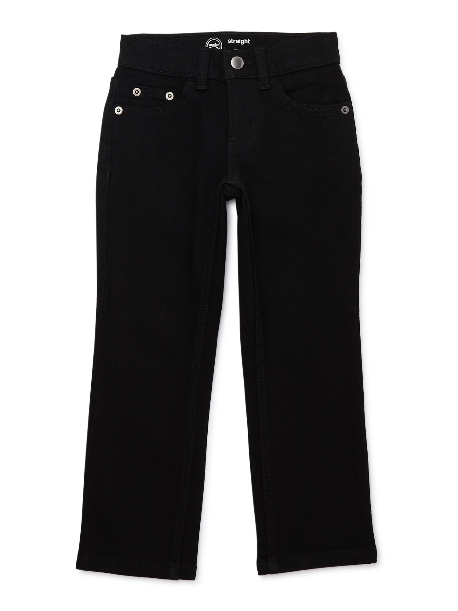 Wonder Nation Boys Vintage Straight Leg Denim Jeans, Sizes 4-18 and Husky | Walmart (US)