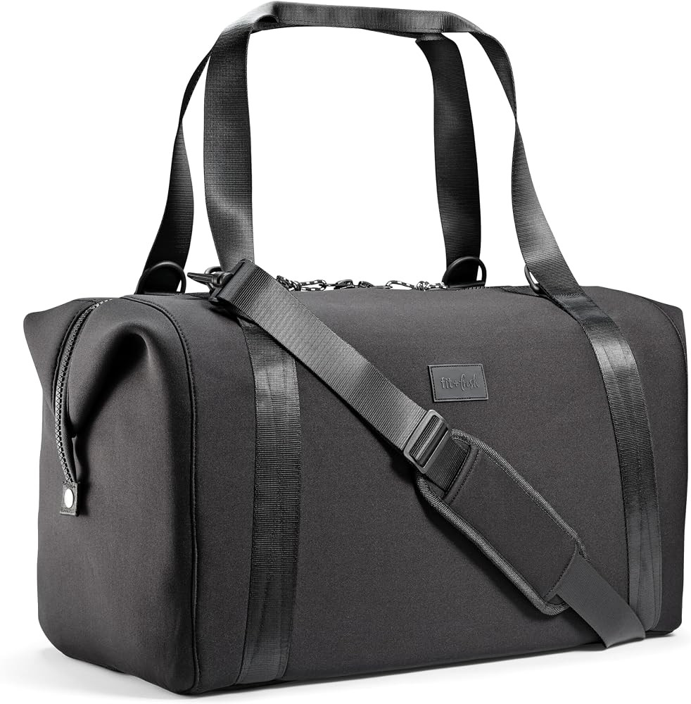 Fit & Fresh Neoprene Weekender Bag for Women \u2013 Carry-On Friendly Travel Duffel with Expandab... | Amazon (US)