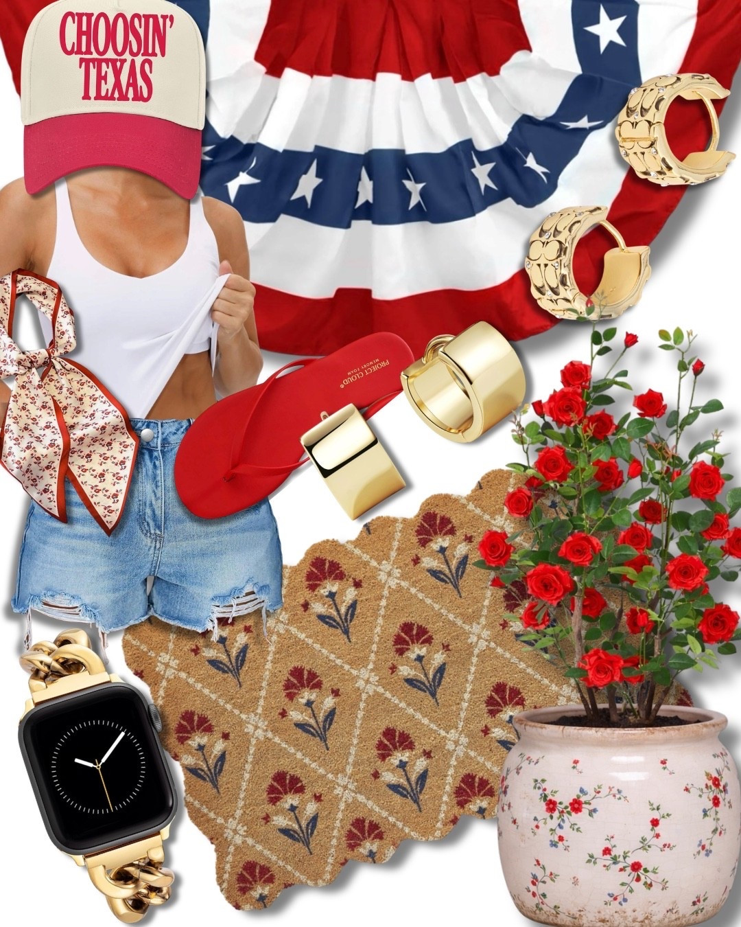 🇺🇸 Get a head start on the 4th of July with this outfit + home decor for your patio refresh! ❤️ 🤍 💙 It’s all linked below🙌🏻
#amazonfinds
#patiorefresh
#4thofjuly
#patroticoutfit
#redwhiteandblue

#LTKSaleAlert #LTKHome #LTKSeasonal