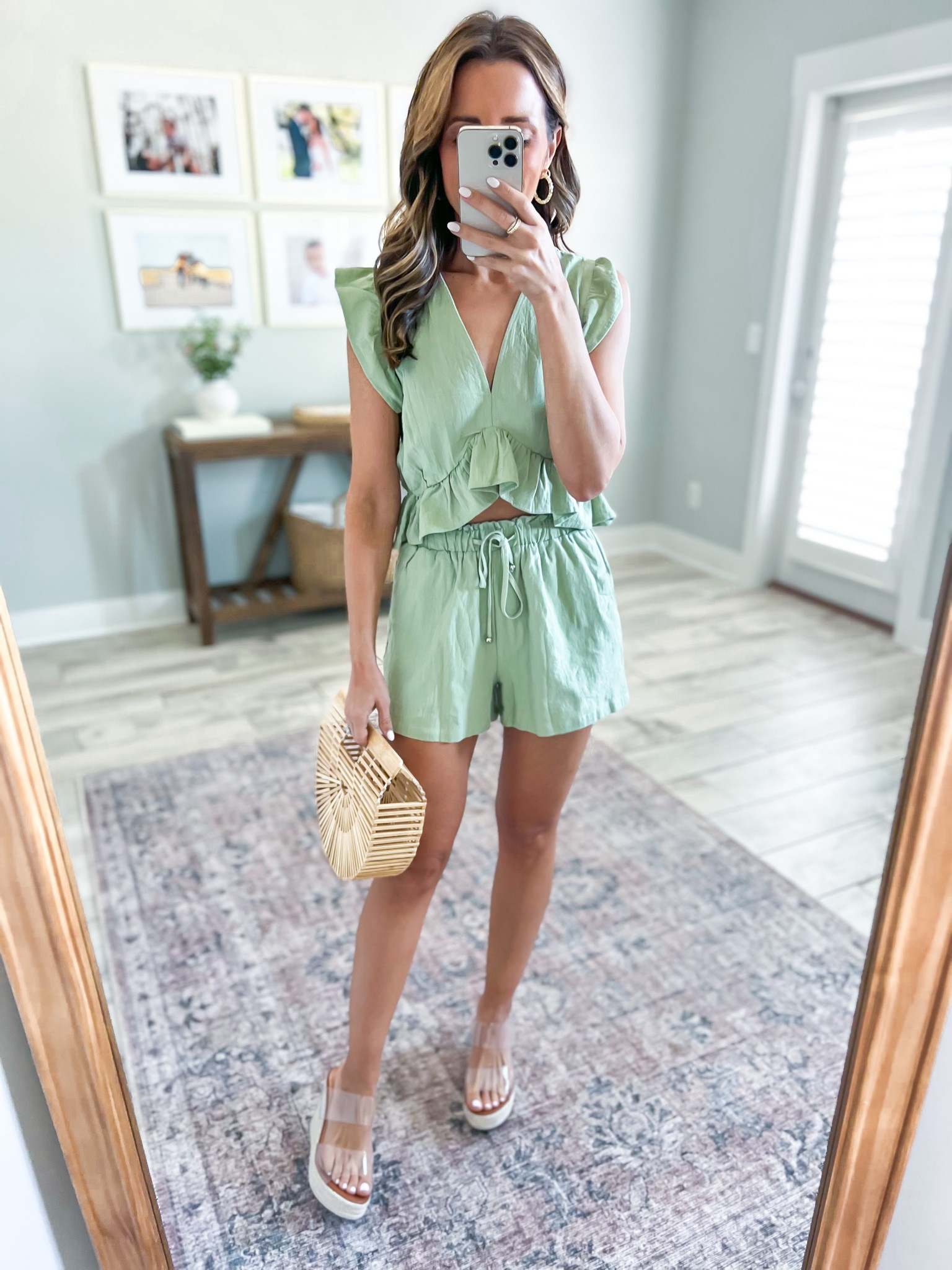 Vacation outfits (small). Resort wear. Amazon matching set. Bachelorette party. Honeymoon outfit. Tropical outfit. Matching short set. Amazon swimsuit coverup. Amazon wedges (I went up to a 7 because I didn’t see a 6.5).

#LTKtravel #LTKunder50 #LTKswim