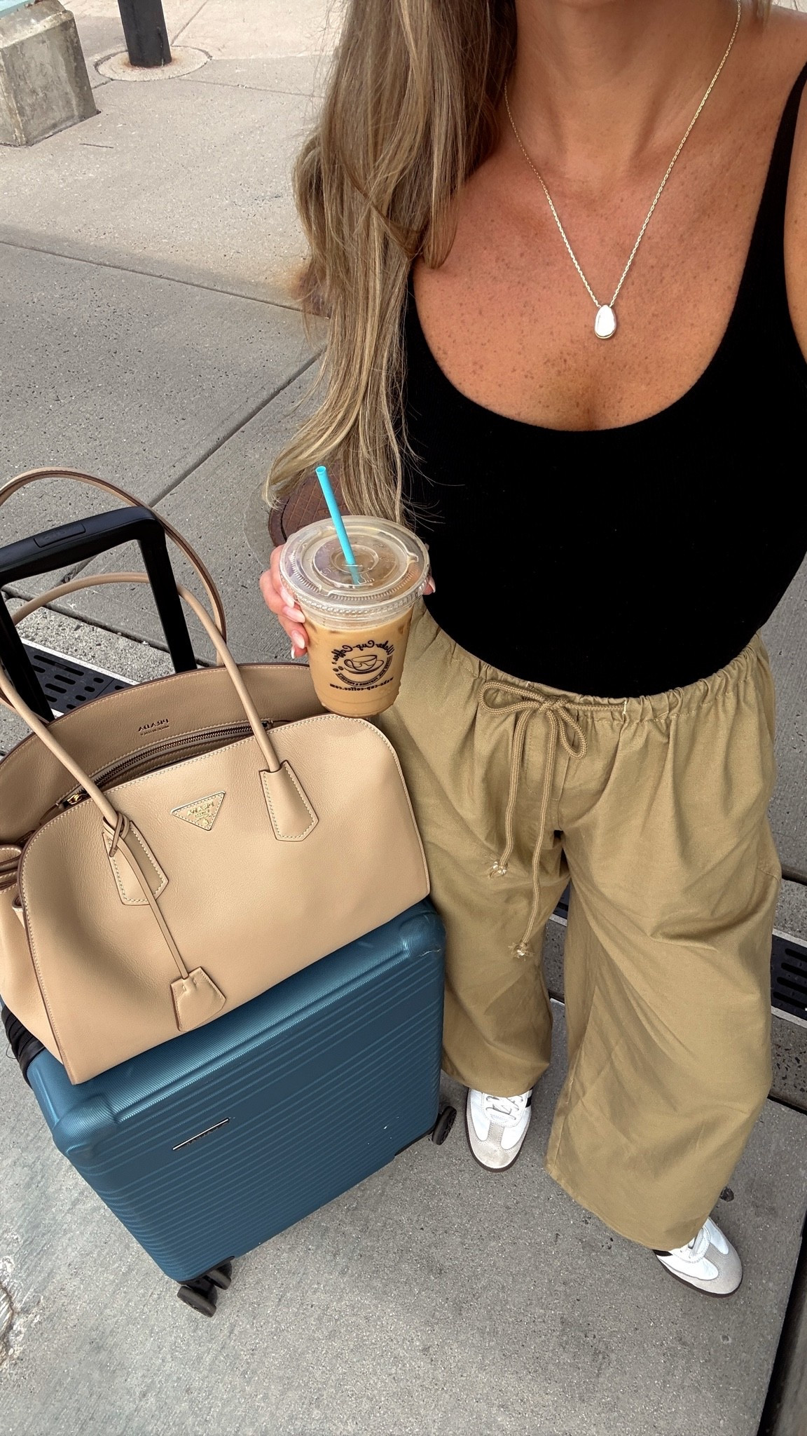 Travel OOTD 🚆 

Amazon built-in bra tank with olive balloon pants. Small in both. 

Travel day, travel essentials, elevated travel

#LTKootd #LTKTravel