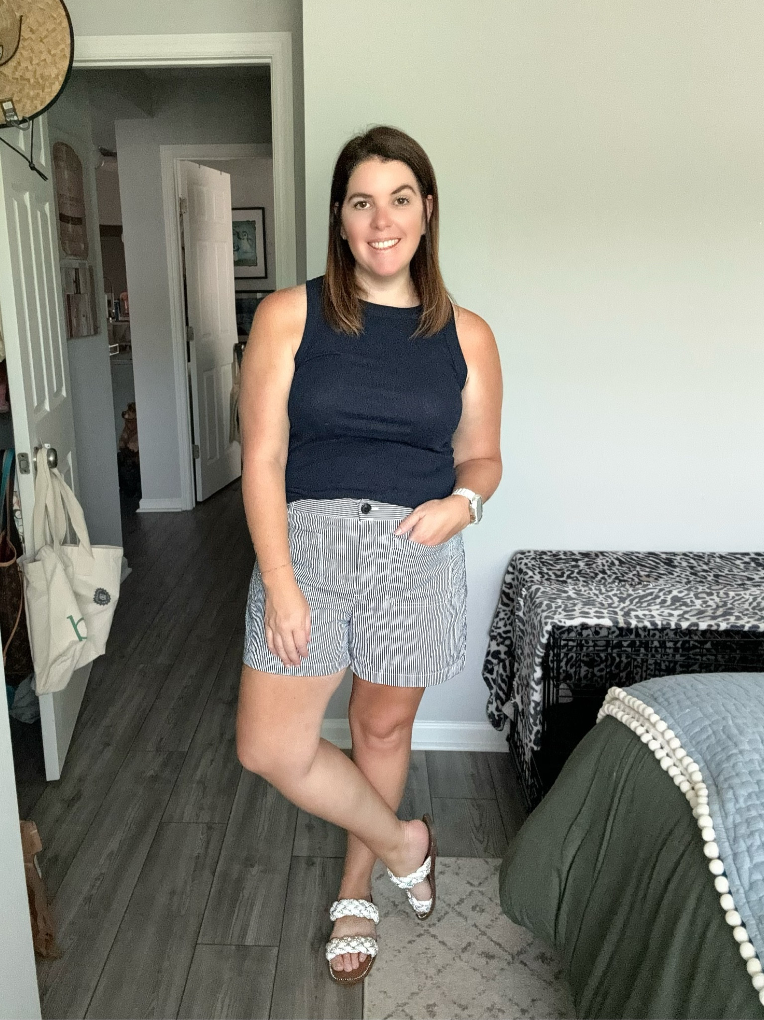 Have you started planning your outfit for the 4th of July?! This look is super cute and you can either accessorize with red or switch out the navy tank for red! The whole look is 40% off, but you also get an additional 20% off with code YAY! 

#LTKStyleTip #LTKMidsize #LTKSaleAlert