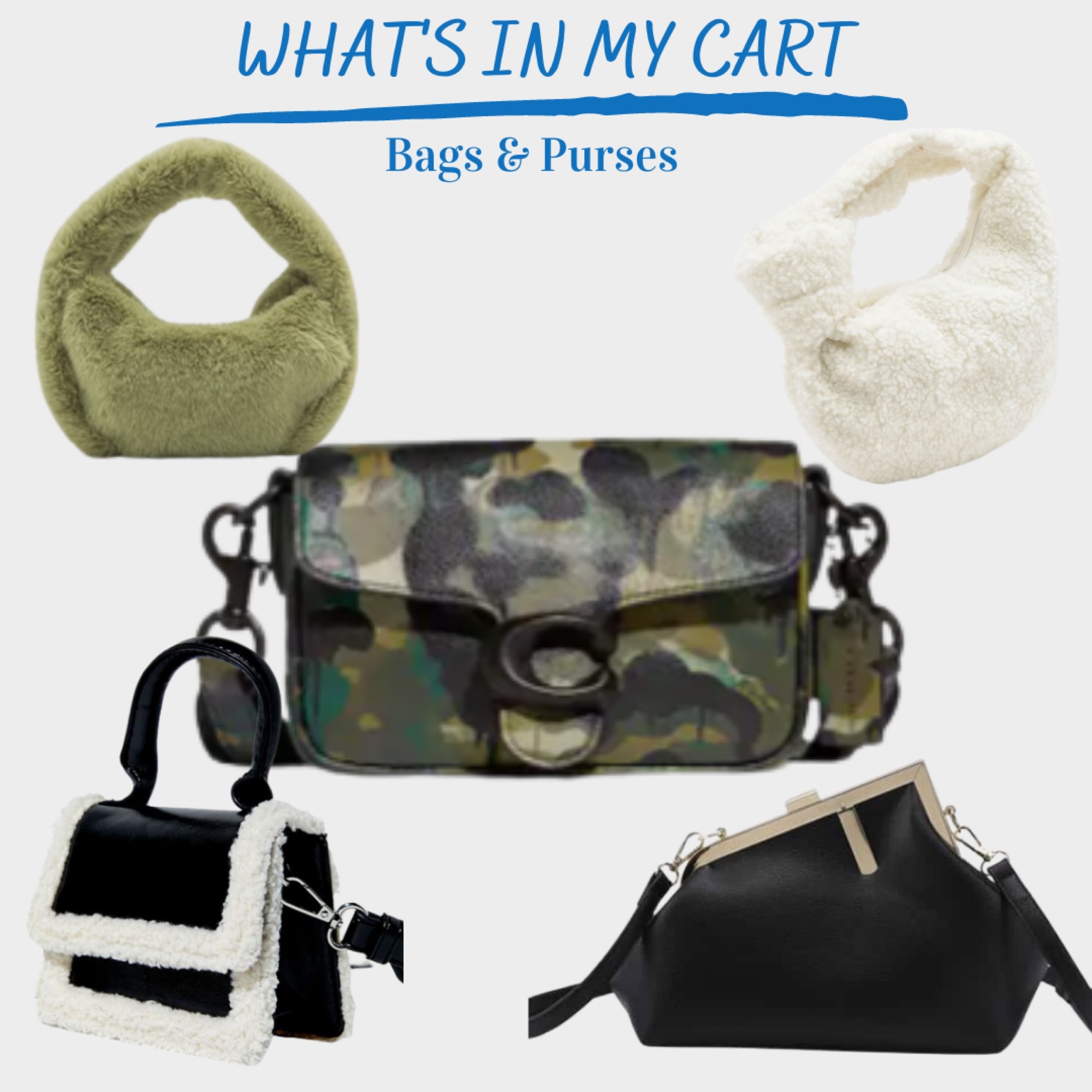 #Bags #Purses #Camo #Sherpa #FauxFur #Designer #Dupe

Shop all the bags and purses currently in my cart !

#LTKstyletip #LTKHoliday #LTKitbag