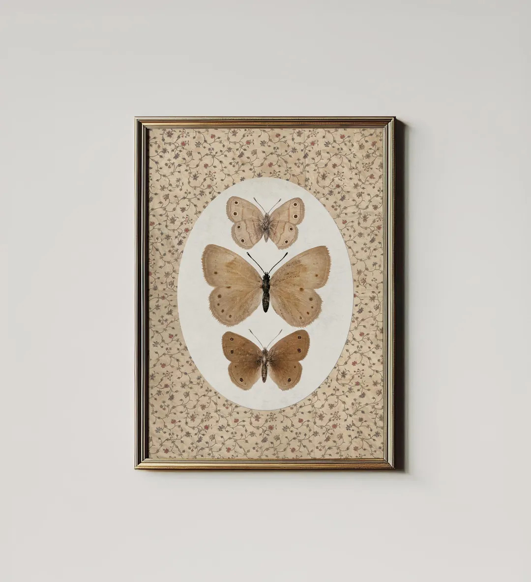 Vintage Butterfly Print: Cottagecore Neutral Wall Art (digital Download Printable) 7-194 - Etsy C... | Etsy (US)