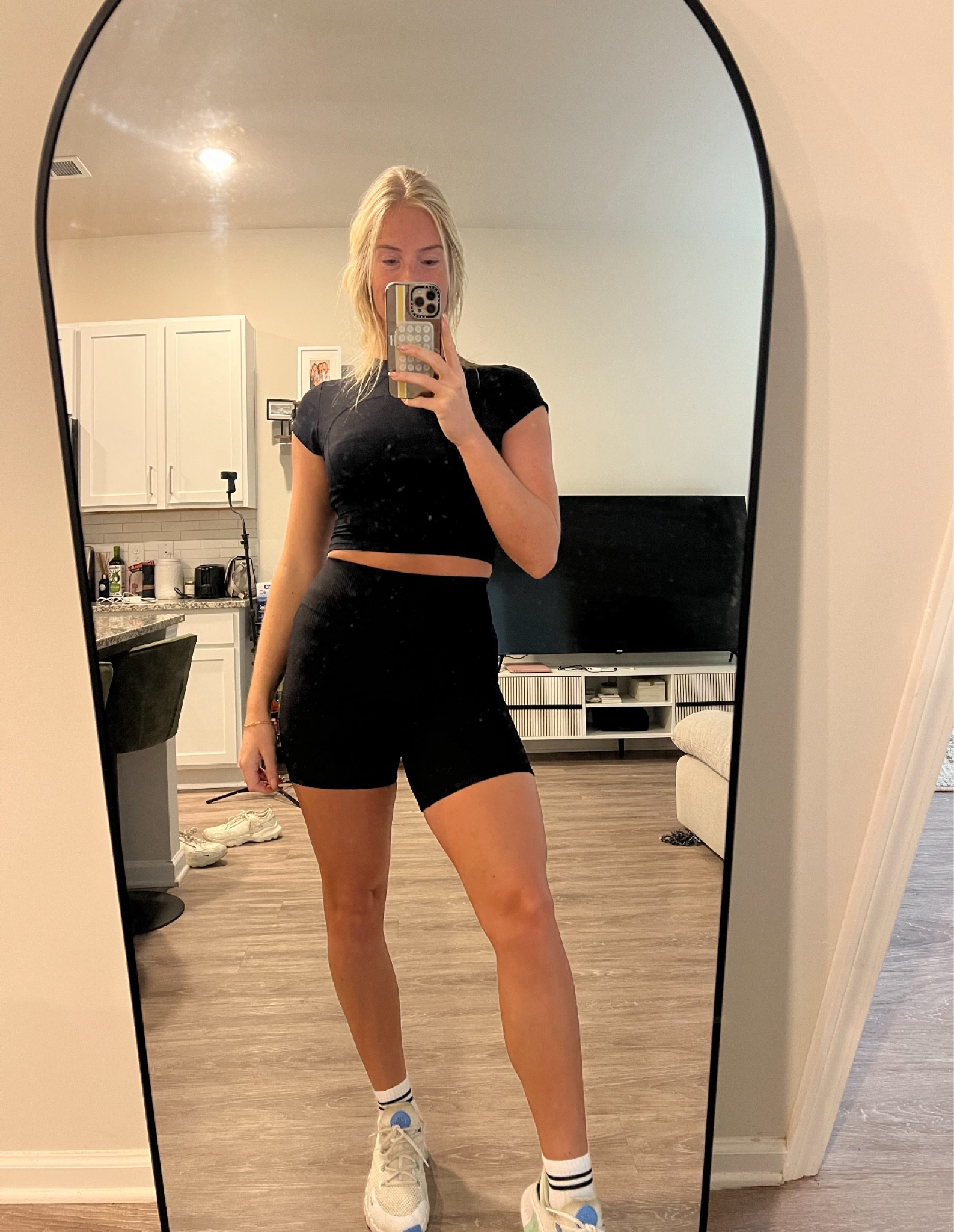 outfit of the morning! Shorts are Buff Bunny & socks are VS PINK!

#LTKStyleTip #LTKBeauty #LTKFitness