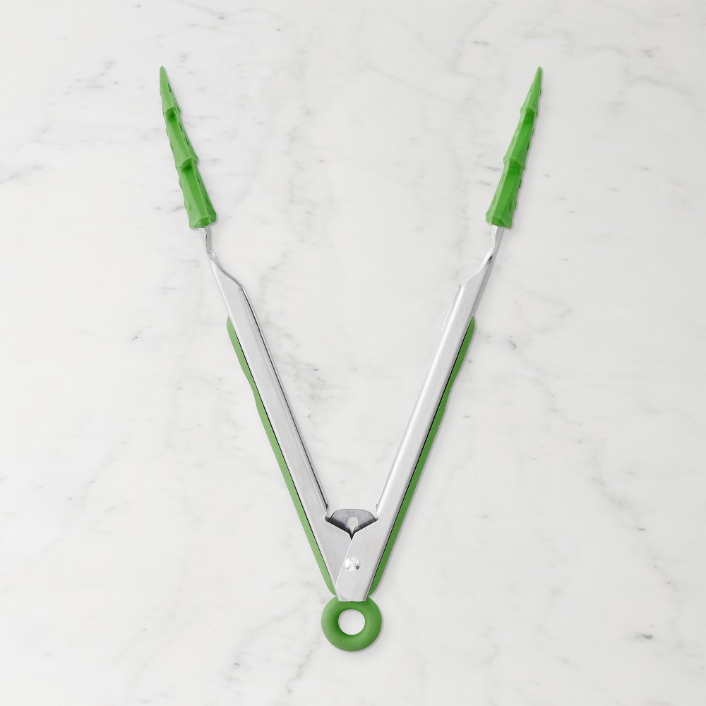 Green Tree Novelty Silicone Tongs | Williams-Sonoma