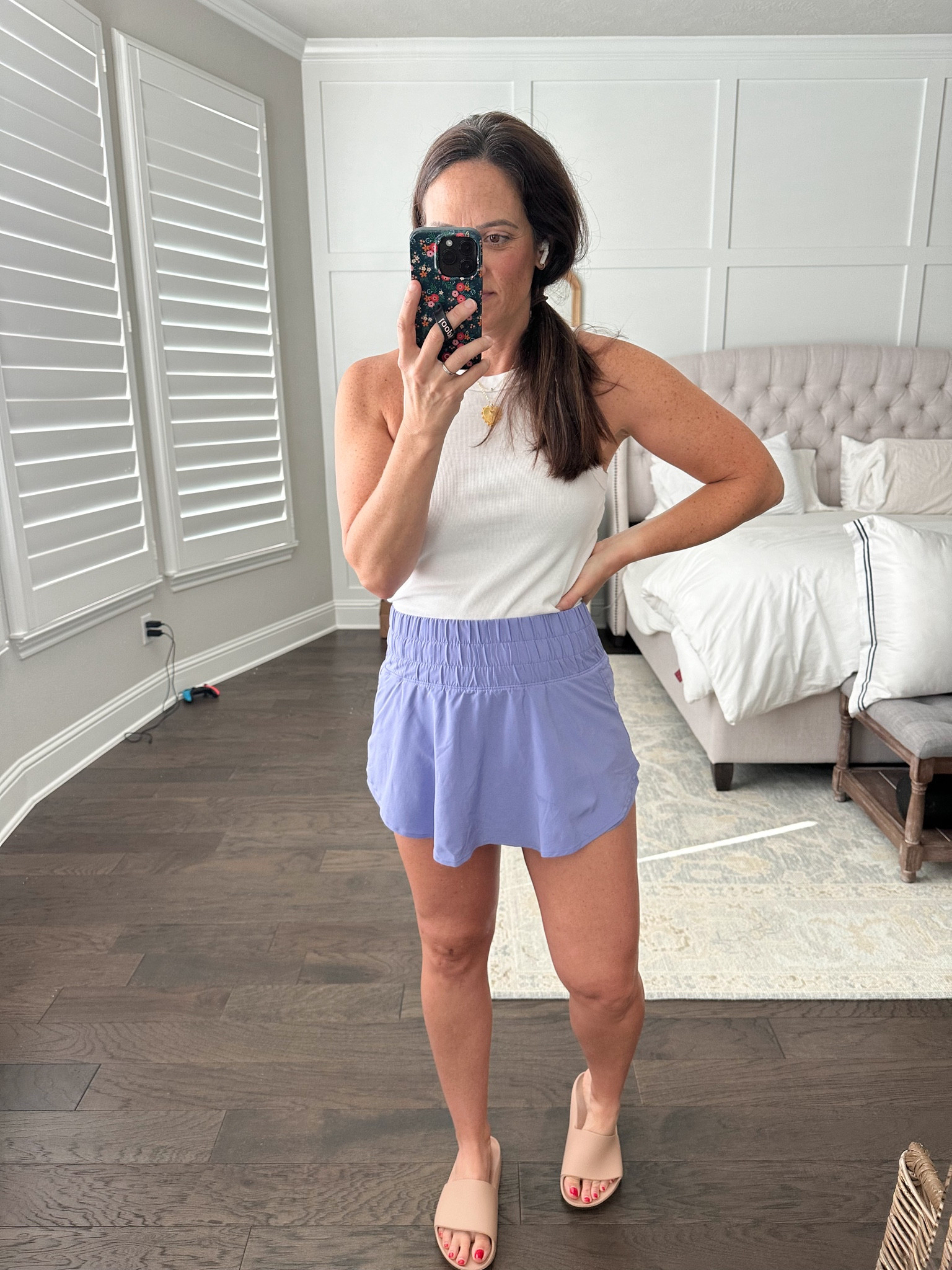 Amazon SKORT 
Shorts underneath and in the back but a cute fun skirt in the front. Love the high large waist band. 
Wearing size medium - TTS 
High neck tank -perfect for summer 
Amazon finds
Athletic wear
Summer outfit 
Workout shorts 


#LTKSeasonal #LTKOver40 #LTKActive