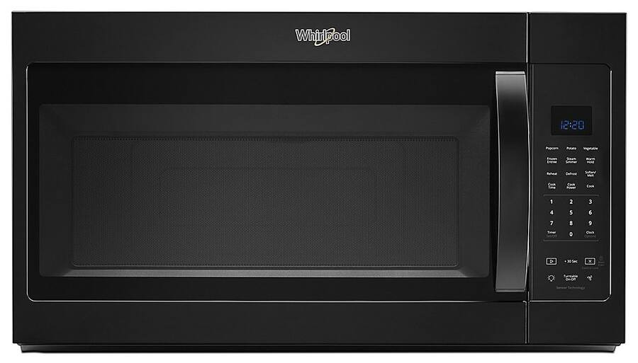 Whirlpool - 1.9 Cu. Ft. Over-the-Range Microwave - Black | Best Buy U.S.