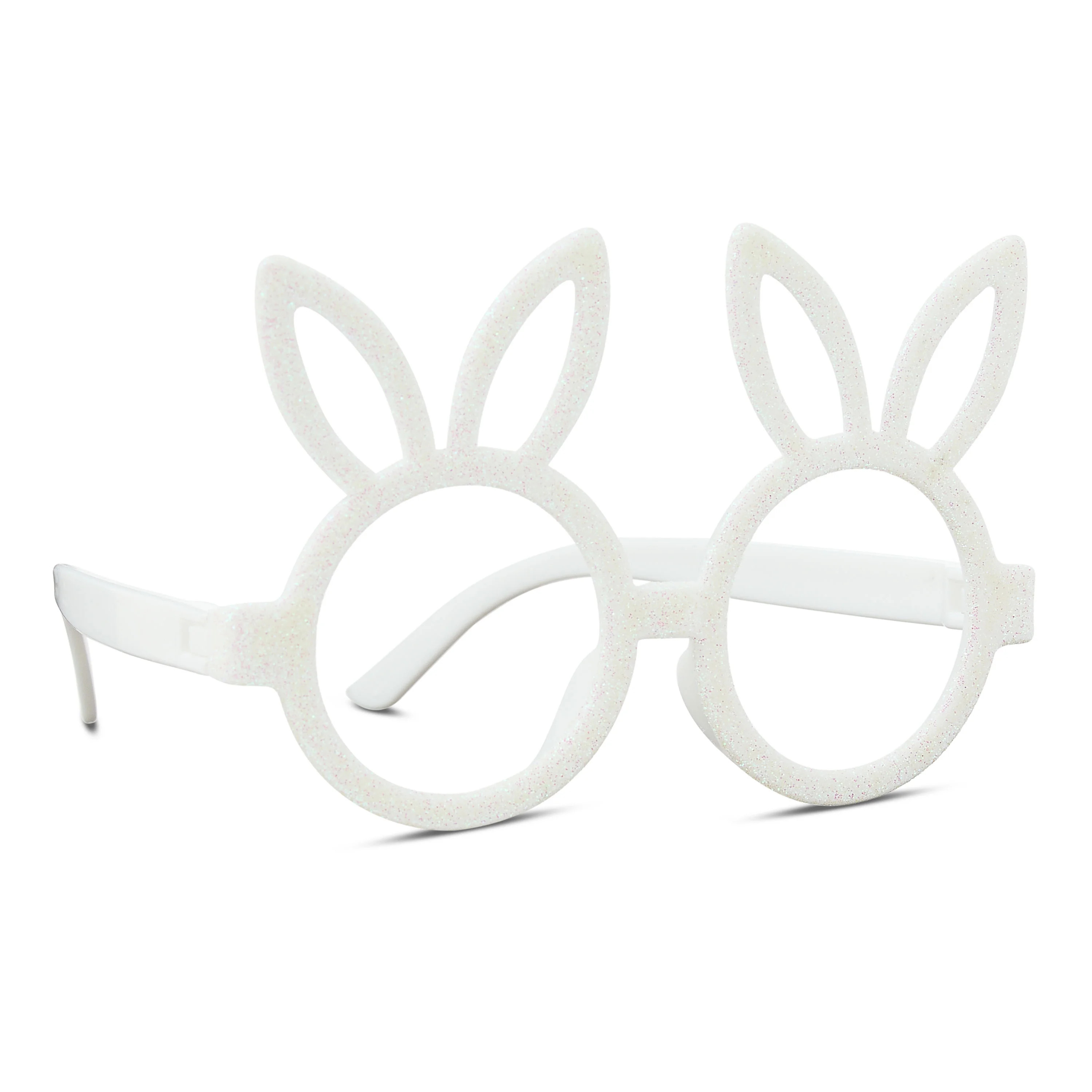 Easter White Glitter Plastic Bunny Glasses, by Way To Celebrate | Walmart (US)