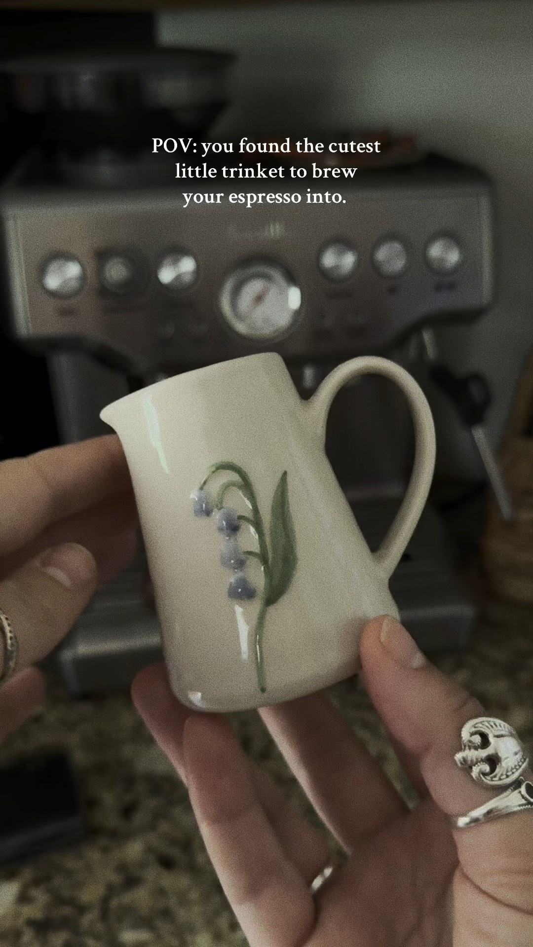 Found the cutest little trinket to brew my espresso into 🪻☕️ 

#LTKHome #LTKFamily #LTKU