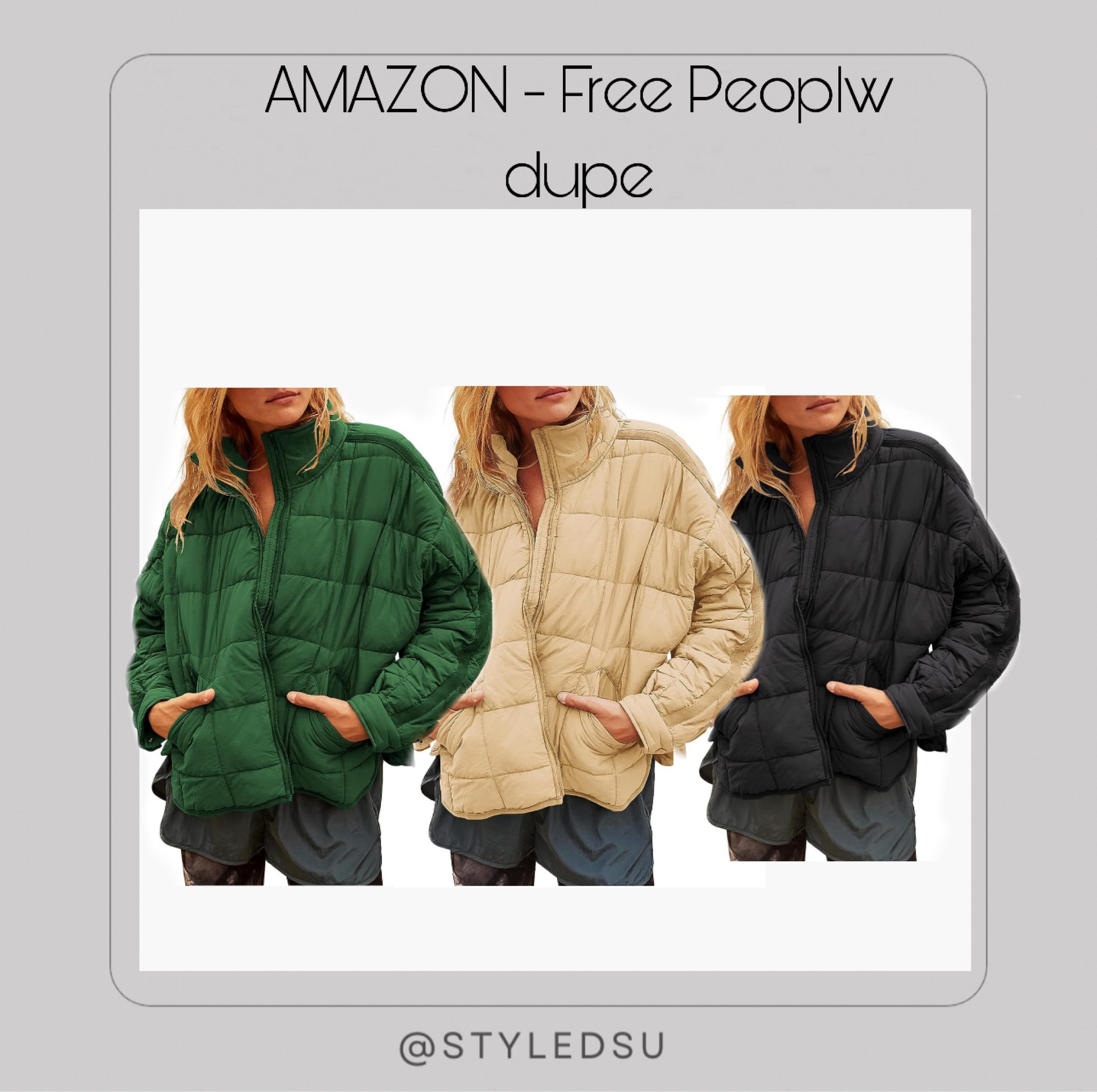 Amazon jacket. 
Amazon free people dupe. 
Free people jacket dupe from amazon.
Free people jacket. 
Gacaky Women's Baggy Lightweight Zip Puffer Jacket Warm Winter Down Coat with Pockets. 
Amazon fashion. 
Amazon fall fashion. 
Amazon fashion finds. 
Amazon winter fashion finds. 
Amazon Prime Day, Amazon Prime Day 2022, Prime Day, #primeday2022 
Amazon finds
#primeday #primeday2022 #primedaydeals 
Amazon Prime Day: Ray ban sunnies
Prime Day, Amazon prime day, Amazon finds, Amazon deals
#amazonprime2022 
Amazon finds
 #liketkit 
 #amazonfinds #amazon #livingroomdecor #homedesign #homedecor #amazonfashion #amazondresses #amazoninfluencer #amazonsale #amazondeals #amazondailydeals #amazonnew #amazonprime 


#LTKSeasonal #LTKHoliday #LTKfindsunder50