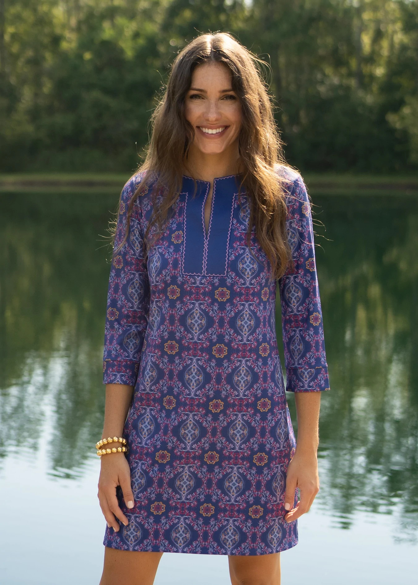 Seattle Embroidered Tunic Dress | Cabana Life