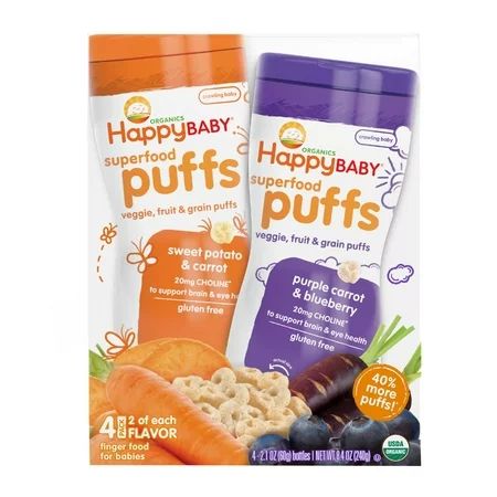 Happy Baby Superfood Puffs, 4 pk./2.1 oz. | Walmart (US)