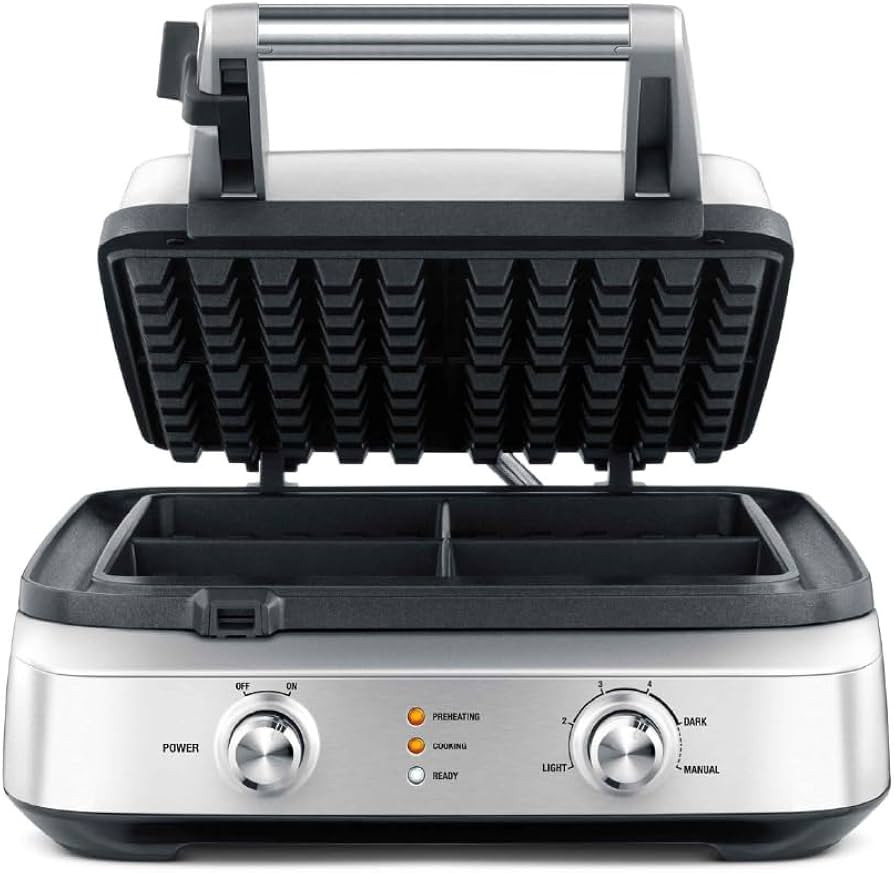 Breville Smart Waffle Maker BWM604BSS, 4 Slice | Amazon (US)