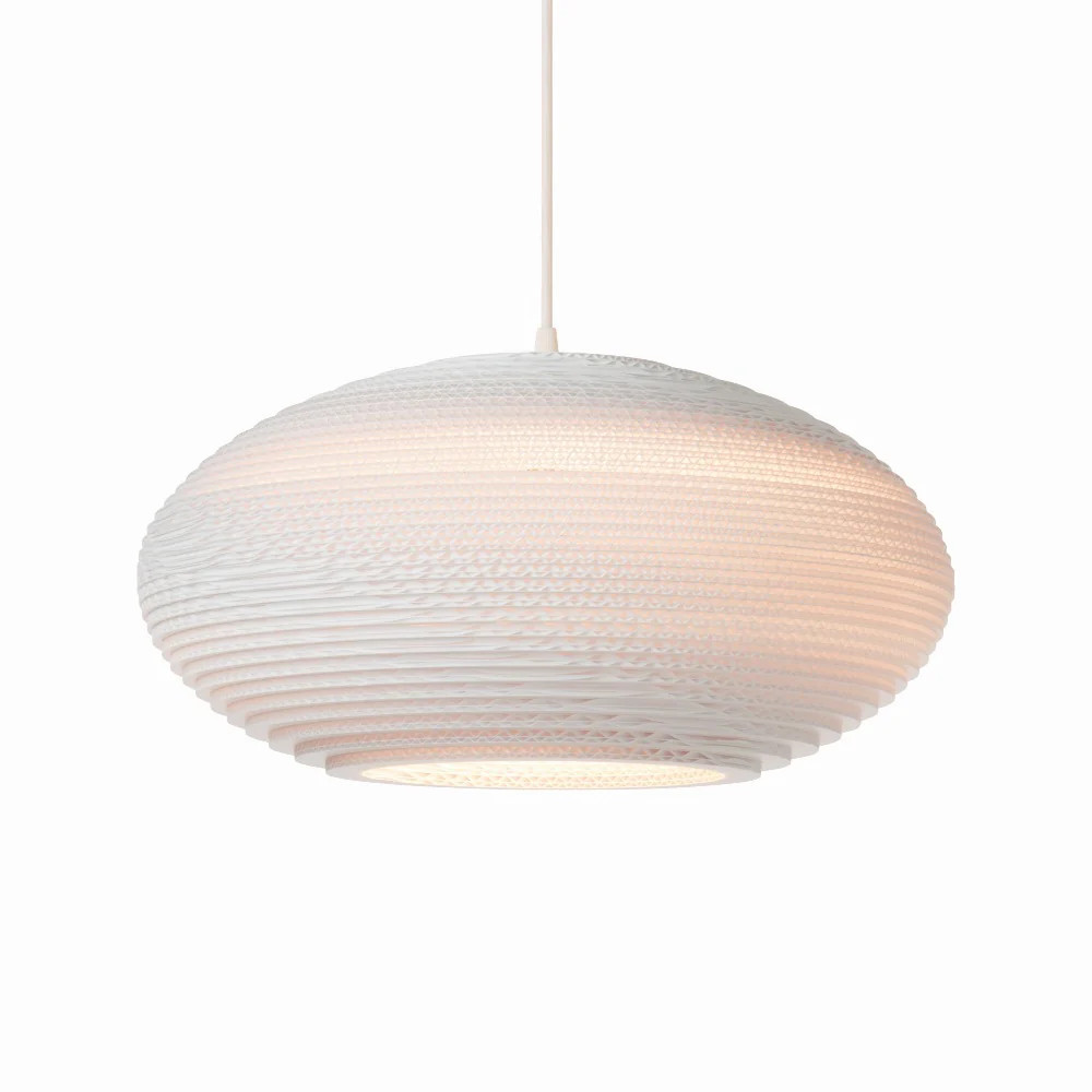 Graypants Scraplights Disc Pendant Light - White / Medium | Sabavi Home