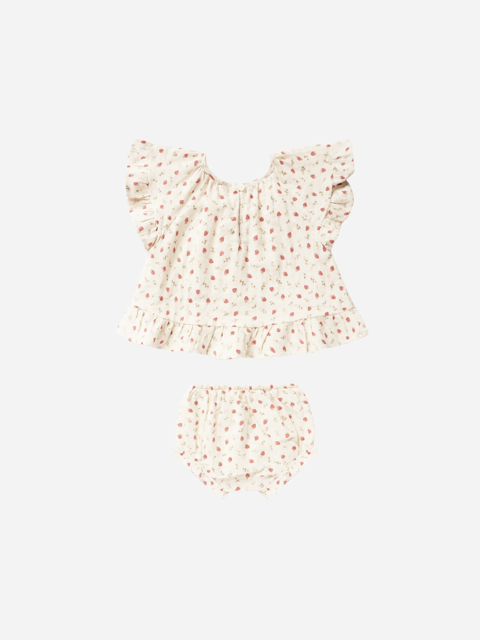 Butterfly Top + Bloomer Set || Strawberry Fields | Rylee + Cru