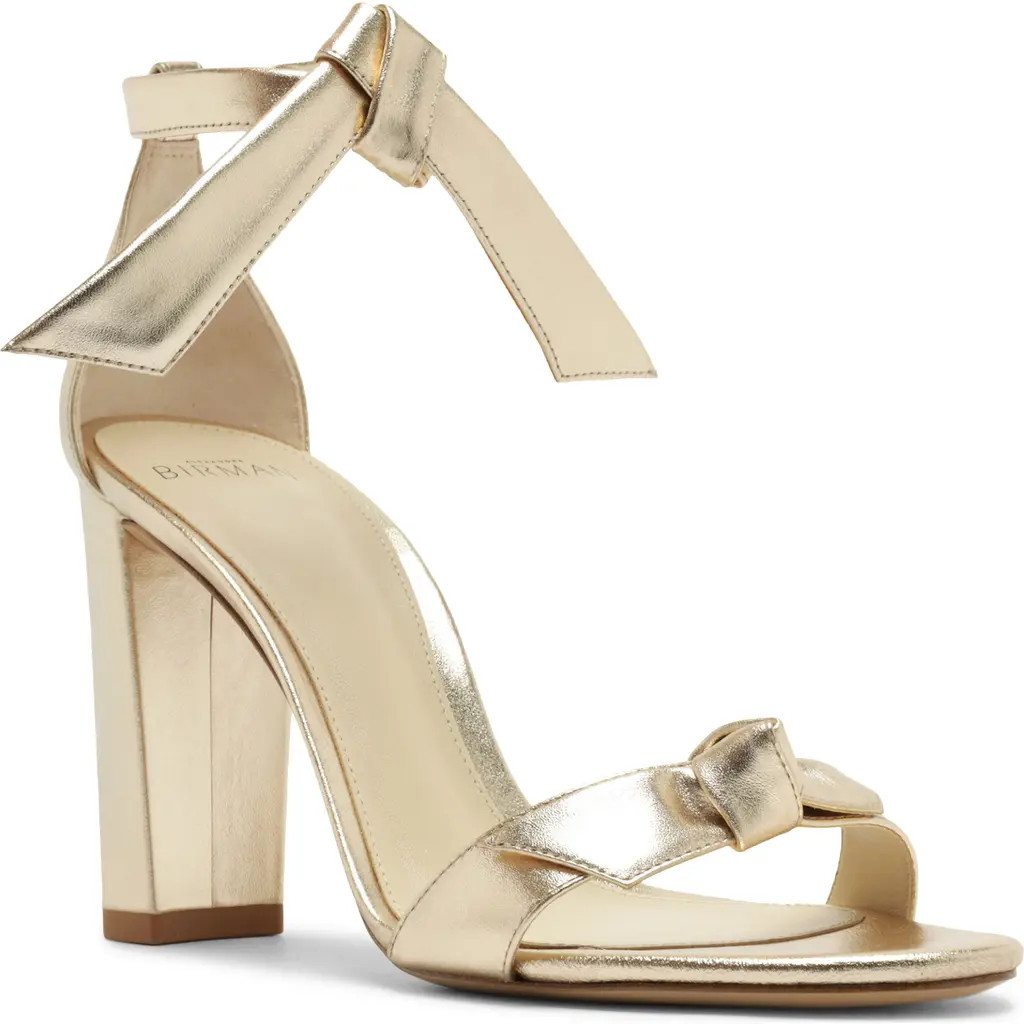 Alexandre Birman Clarita Metallic Sandal in Golden at Nordstrom, Size 7.5 | Nordstrom
