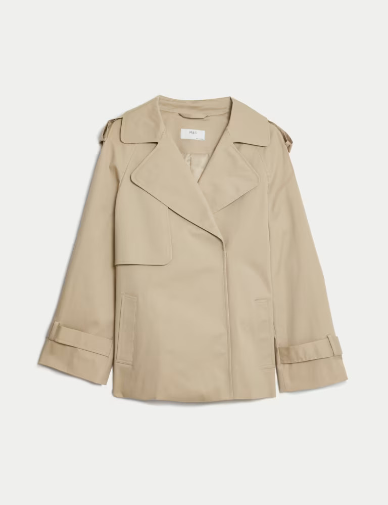Cotton Rich Short Trench Coat | Marks & Spencer (UK)